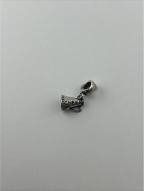 KAY JEWELERS CHARMED MEMORIES CHEER LEADER MEGAPHONE DANGLE STERLING SILVER MA